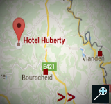 Kaart Hotel Huberty 