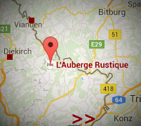 L'Auberge Rustique - Luxemburg (kaart)