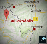 Kaart Gasthof Adler - Vorarlberg
