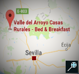 Kaart B&B Valle del Arroyo - Huelva