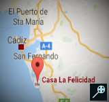 ES - Kaart Casa La Felicidad - Chiclana de la Frontera - Provincie Cadiz - Andalusië 