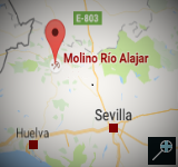 Kaart Molino Río Alájar - Provincie Huelva - Andalusie 