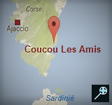 Kaart Villa Coucou Les Amis - Corsica