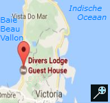 Kaart Divers Lodge Guest House - Seychellen