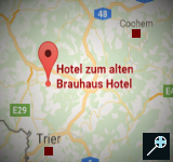 Kaart Hotel zum alten Brauhaus - Eifel