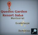 Kaart Queen's Garden Resort - Saba