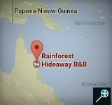 Kaart Rainforest Hideaway B&B - Australië