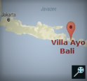 Kaart Villa Ayo - Bali - Indonesië