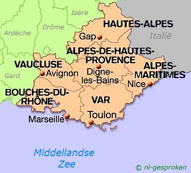 PROVENCE-ALPES-CÔTE D'AZUR-RHÔNE-ALPES (Departementen)