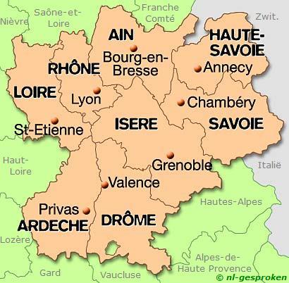 RHÔNE-ALPES (departementen) 